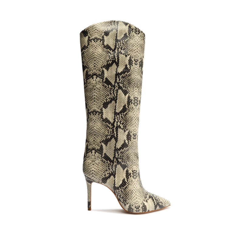Maryana Boot Boots CO 5 Natural Snake Snake Embossed Leather - Schutz Shoes