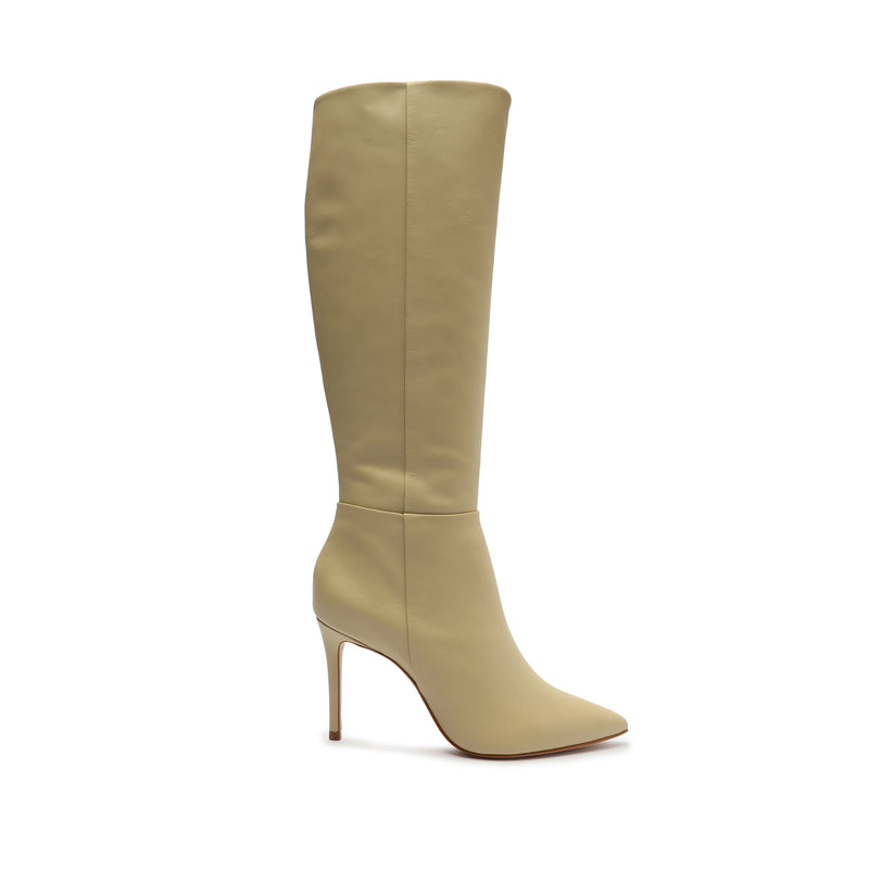Mikki Up Leather Boot Boots Bets-CO 5 Almond Buff Leather - Schutz Shoes
