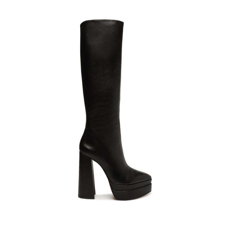 Elysee Up Boot Boots Fall 22 5 Black Atanado Leather - Schutz Shoes